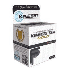 Kinesiology Tape Kinesio® Tex Gold™ FP Black 2 Inch X 5-1/2 Yard Cotton NonSterile - 24-4873