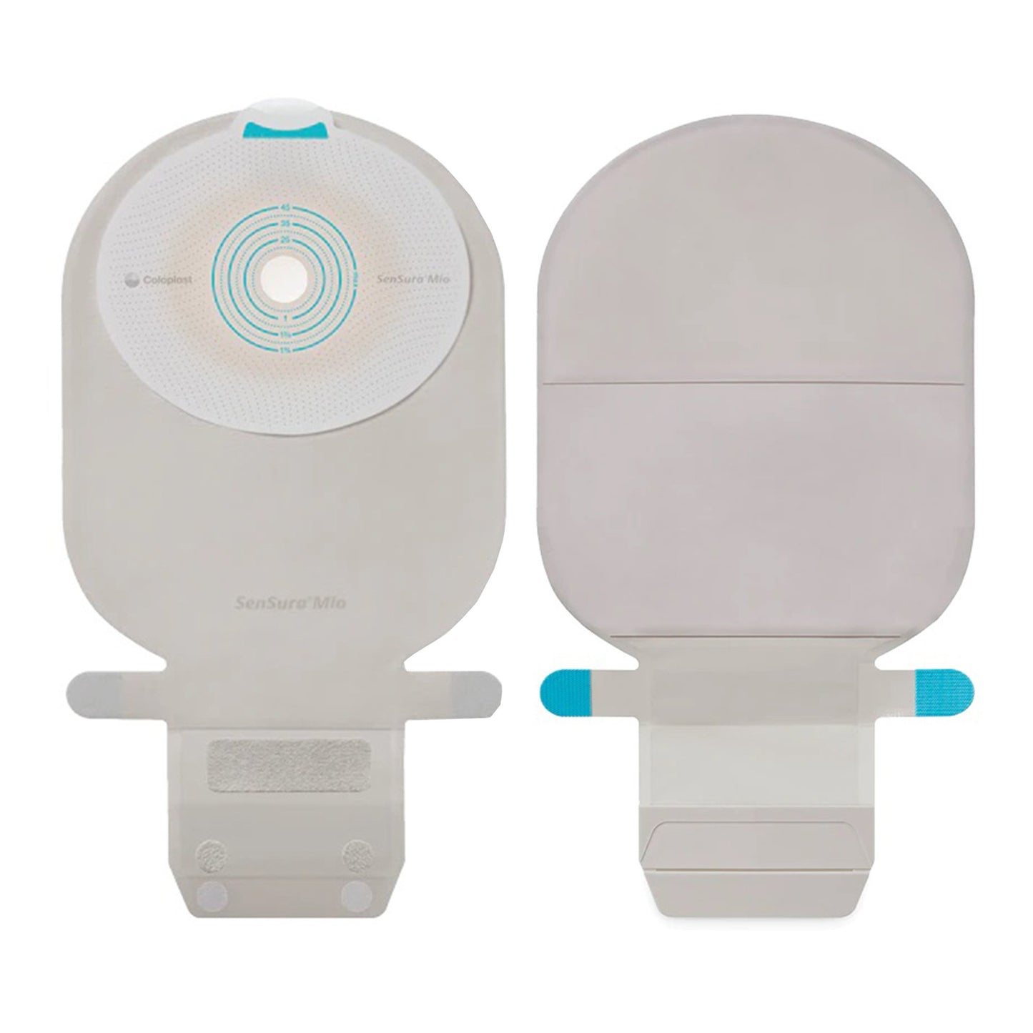 Ostomy Pouch SenSura® Mio One-Piece System 11 Inch Length, Maxi Flat, Pre-Cut 1-3/8 Inch Stoma Drainable - 10476
