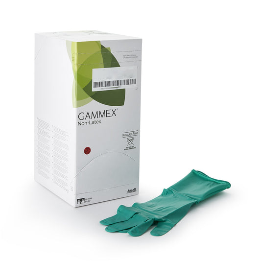 Surgical Glove GAMMEX® Non-Latex Size 6 Sterile Polyisoprene Standard Cuff Length Micro-Textured Green Chemo Tested - 8512