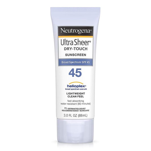 Sunscreen Neutrogena®Ultra Sheer® Dry Touch SPF 45 Lotion 3 oz. Tube 08680068795