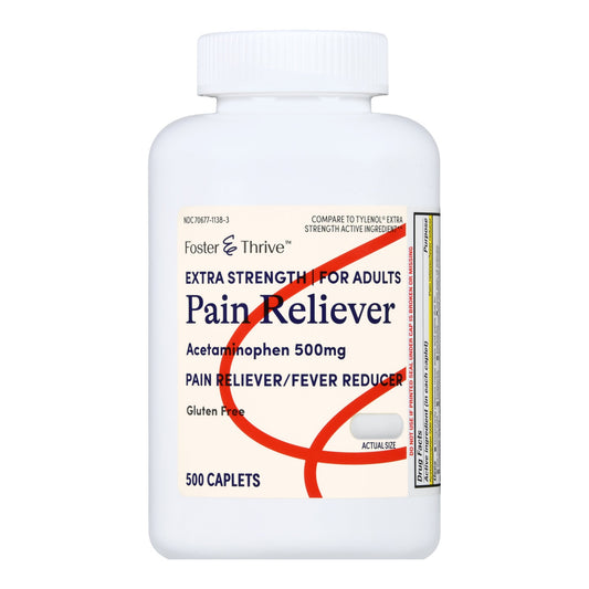 Foster & Thrive™ Extra Strength Pain Reliever Acetaminophen 500 mg Caplets 70677113803