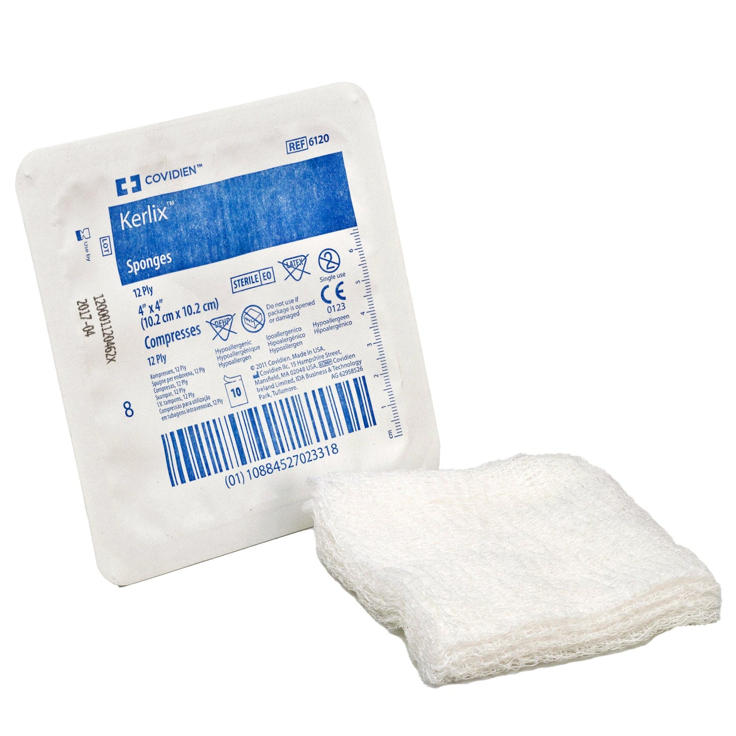 Kerlix™ Sterile USP Type VII Fluff Dressing, 4 x 4 Inch, 12-Ply 6120-