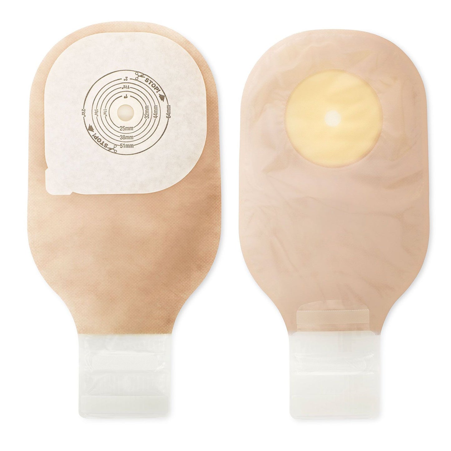 Ostomy Pouch Premier™ One-Piece System 12 Inch Length Oval, Flat, Trim to Fit 2-1/2 to 3 Inch Stoma Drainable - 88402
