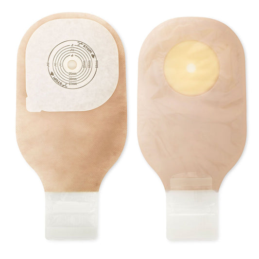 Ostomy Pouch Premier™ One-Piece System 12 Inch Length Oval, Flat, Trim to Fit 2-1/2 to 3 Inch Stoma Drainable - 88402