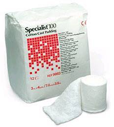 BSN Medical Specialist 100 White Cotton Undercast Cast Padding, 4 Inch x 4 Yard 9084, Case of 72