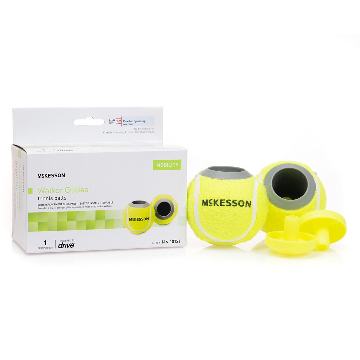 McKesson Tennis Ball Glide For Walker - 146-10121