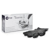 Exam Glove Touch of Life™ Large NonSterile Nitrile Textured Fingertips Black Chemo Tested / Fentanyl Tested - 7027145