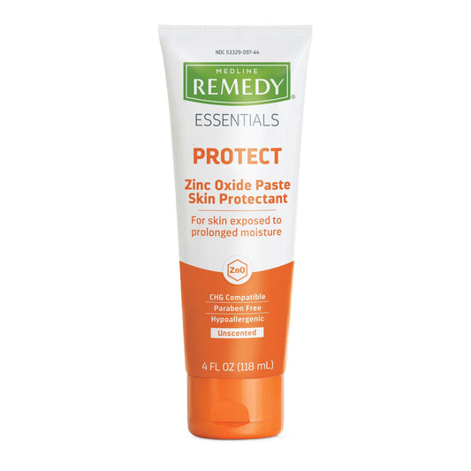 Skin Protectant Medline Remedy® Essentials Protect 4 oz. Tube Unscented Paste CHG Compatible MSC092ZP04