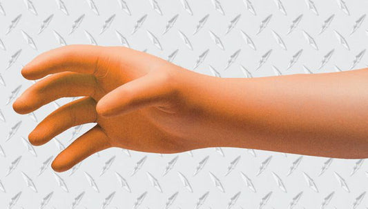 Exam Glove NitriDerm® EP Orange® Medium NonSterile Nitrile Extended Cuff Length Fully Textured Orange Chemo Tested / Fentanyl Tested - 189200