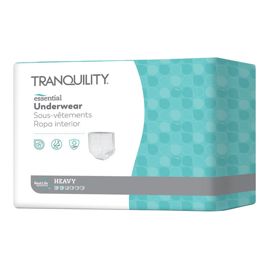 Unisex Youth Absorbent Underwear Tranquility® Essential Pull On with Tear Away Seams Medium Disposable Heavy Absorbency - 2602