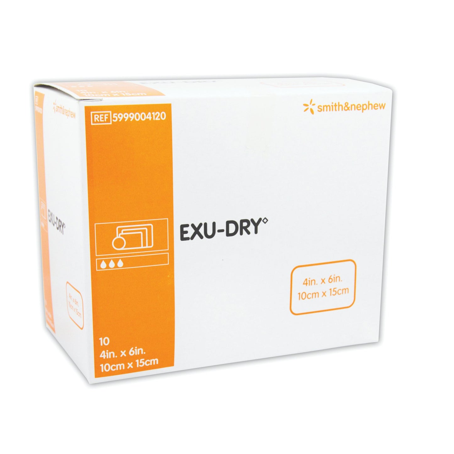 Smith & Nephew Exu-Dry Anti-Shear Super Absorbent Dressing, 4 x 6 inch 5999004120