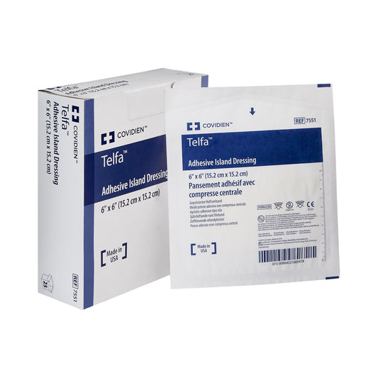 Island Dressing Telfa™ 6 X 6 Inch Square Sterile - 7551