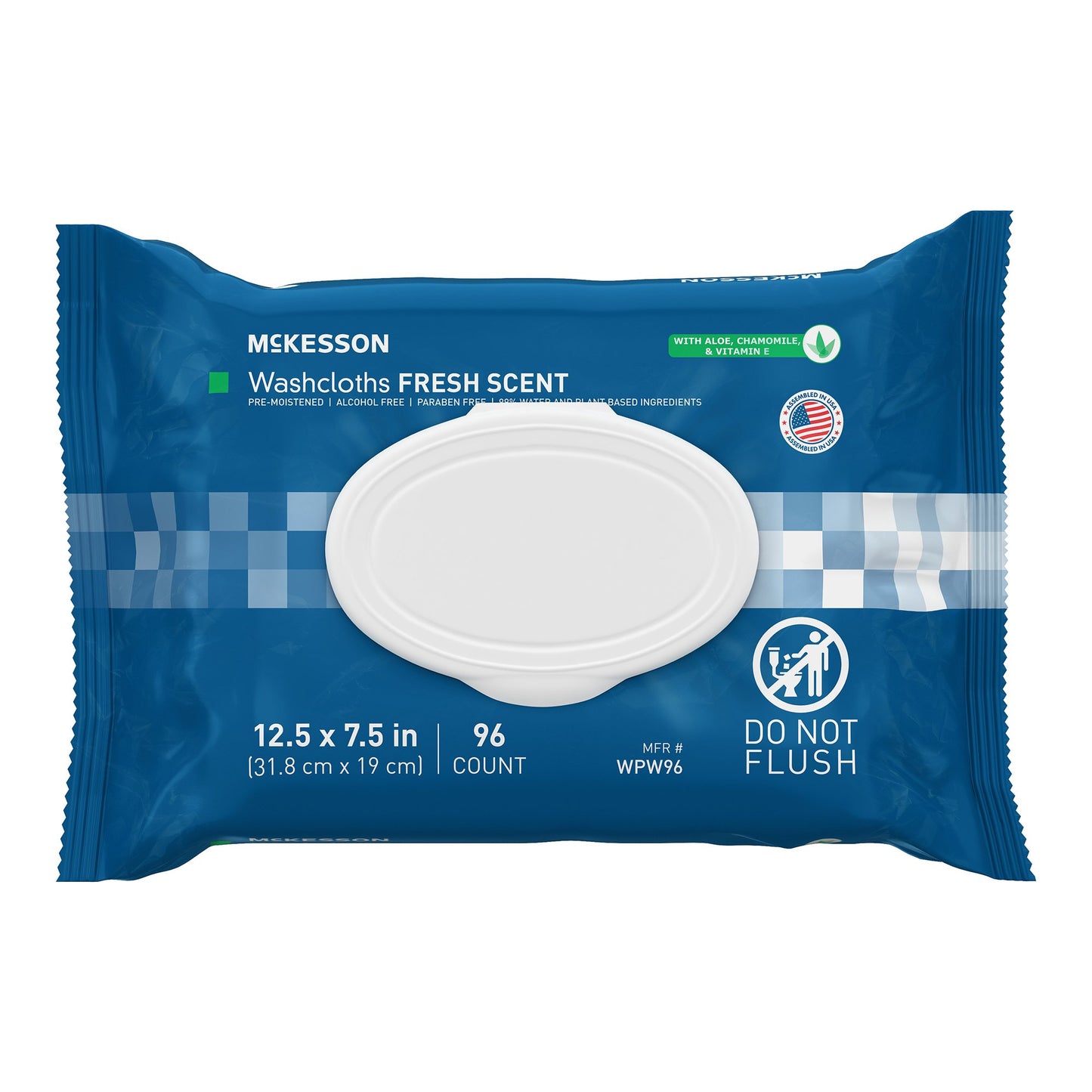 McKesson® Fresh Scent Washcloths, 96 ct. WPW96
