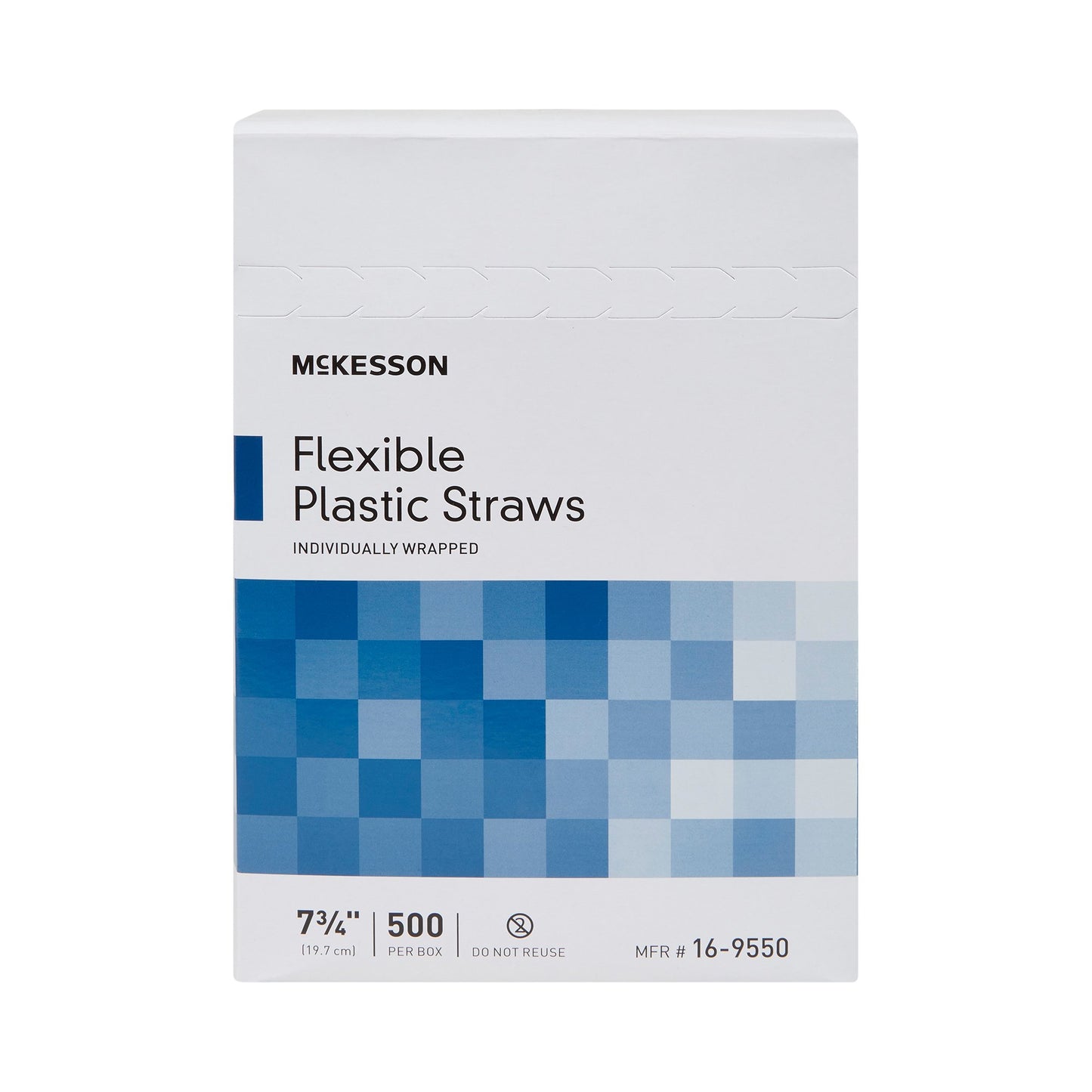 McKesson Flexible Drinking Straw, 7-3/4 Inch Length 16-9550