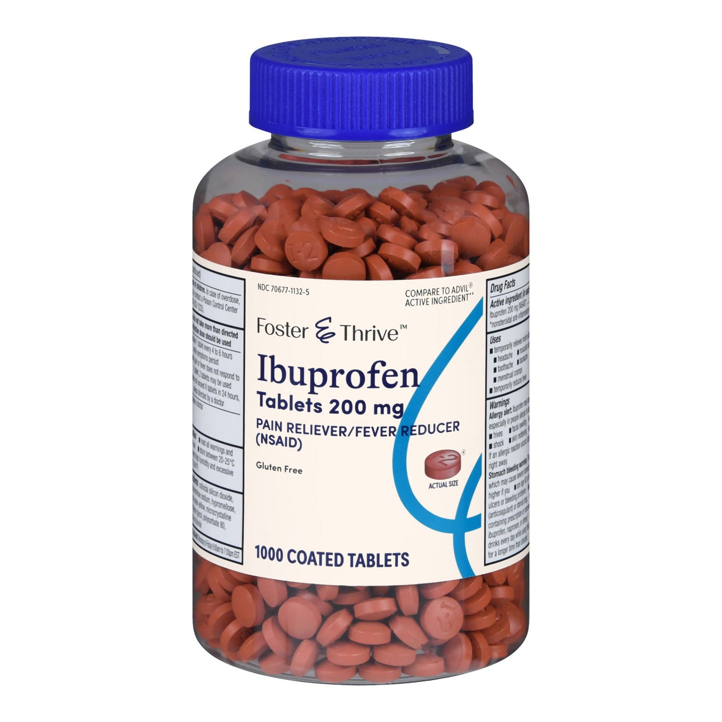 Foster & Thrive™ Ibuprofen 200 mg Coated Tablets 70677113205