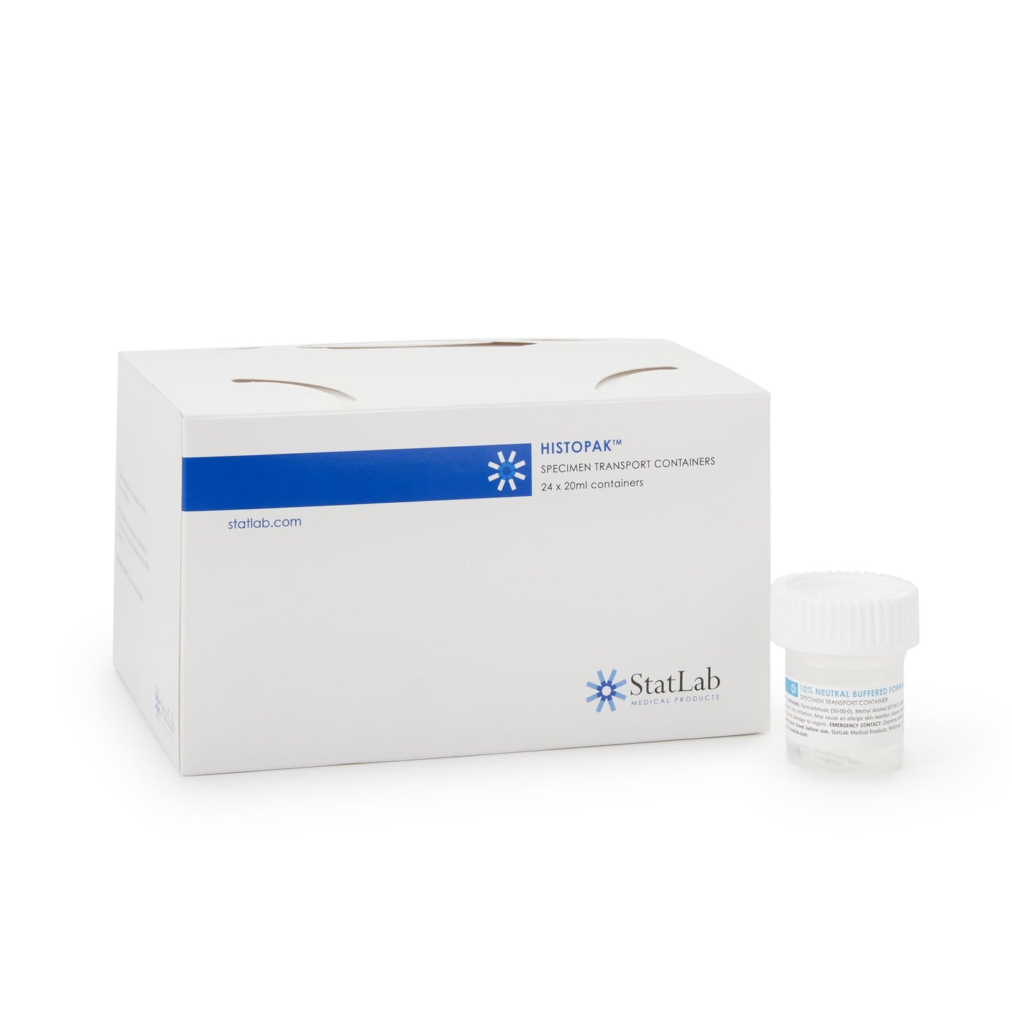 StatClick™ Prefilled Formalin Container, 10 mL Fill in 20 mL NB0507