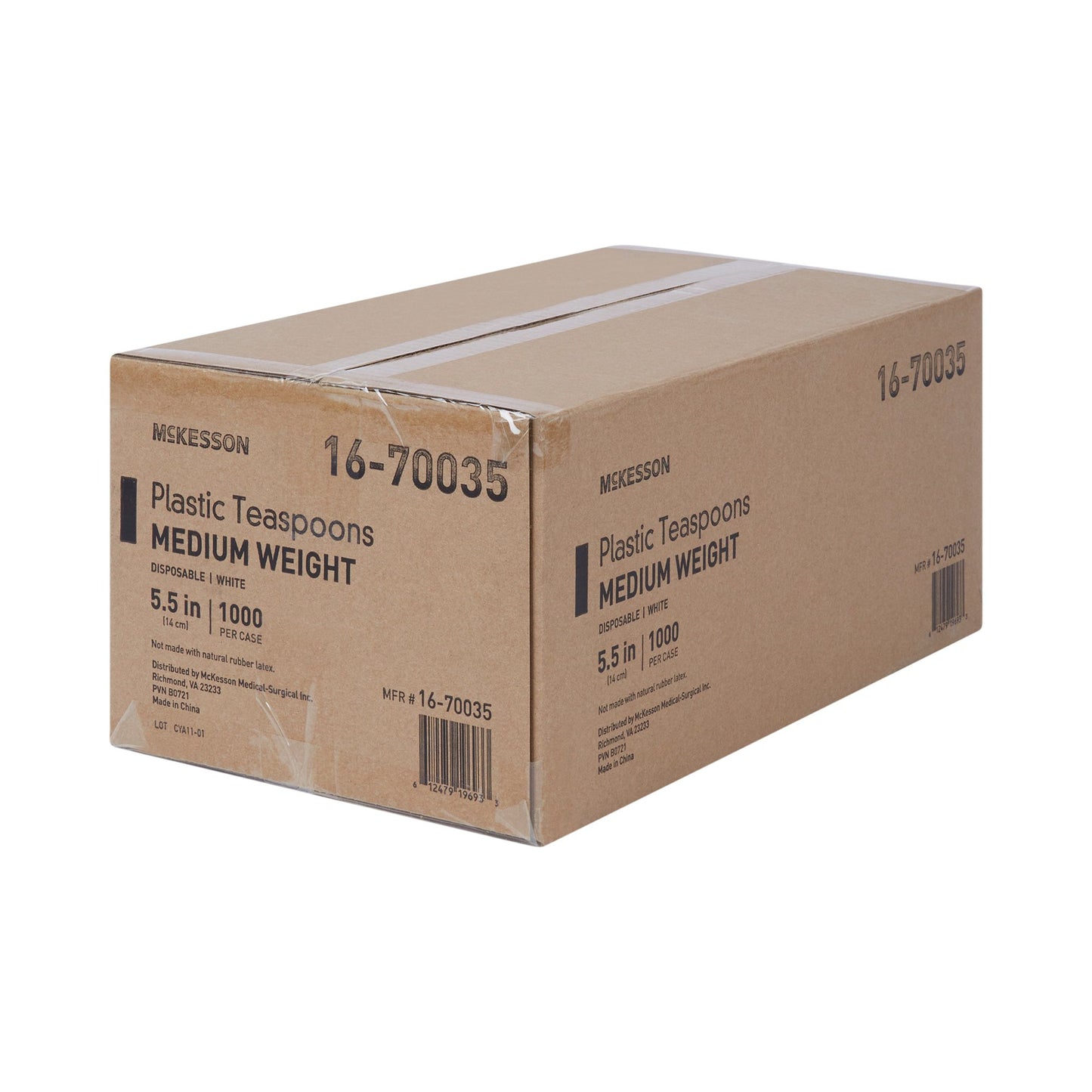 McKesson White Polypropylene Spoon, 5½ Inch Long 16-70035