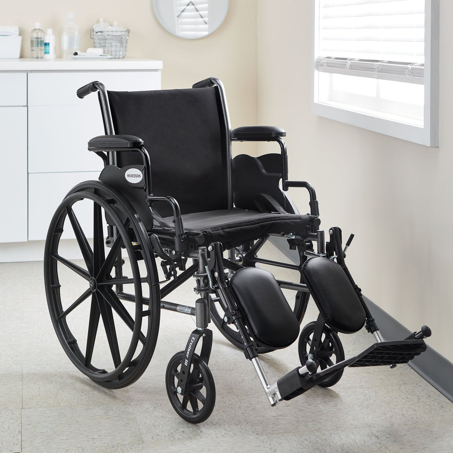 McKesson Wheelchair, 20 Inch Seat Width 146-SSP220DDA-SF