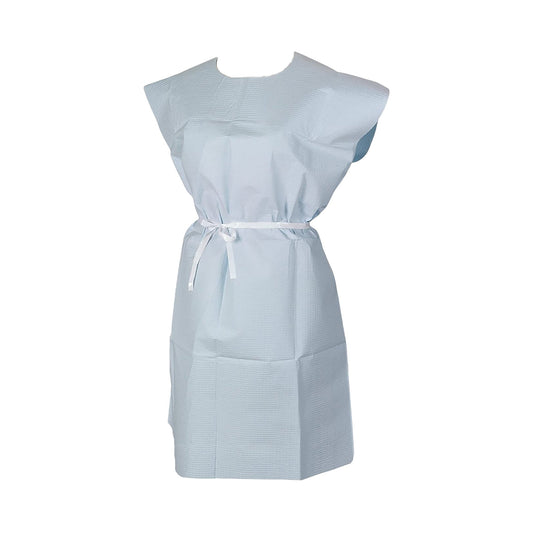 Patient Exam Gown TIDI® Medium Blue Disposable - 910520