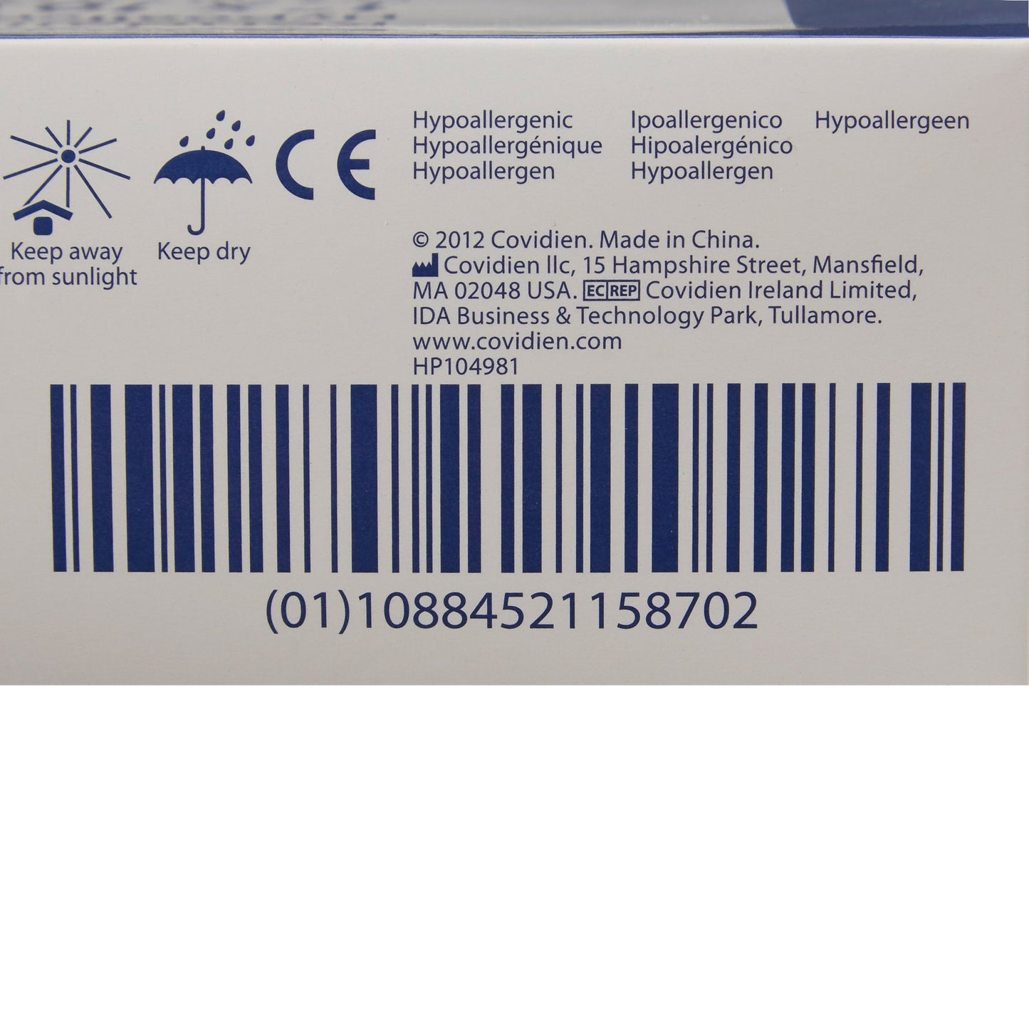 Kendall™ Hypoallergenic Silk-Like Cloth Medical Tape, 1 Inch x 10 Yard, White 7138C