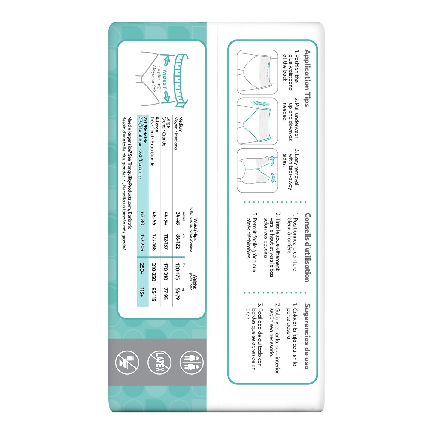 Select® Heavy Protection Absorbent Underwear, Extra Extra Large 2608