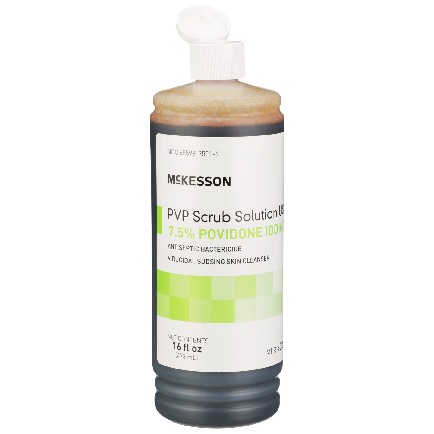 McKesson Bactericide Antiseptic PVP Scrub Solution, 16 oz. Bottle 037