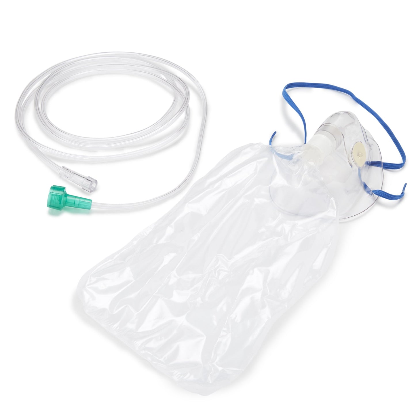 NonRebreather Oxygen Mask McKesson Elongated Style Adult One Size Fits Most Adjustable Head Strap - 3228-E