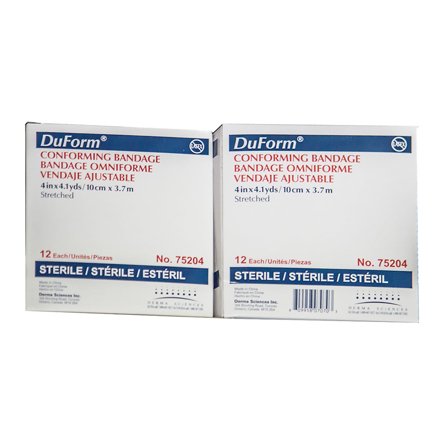 Duform® Sterile Conforming Bandage, 4 Inch x 4-1/10 Yard, 1-Ply 75204