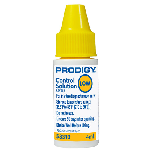 Prodigy Diabetes Care Prodigy Blood Glucose Control Solution, Low Level 53310, 1 Each