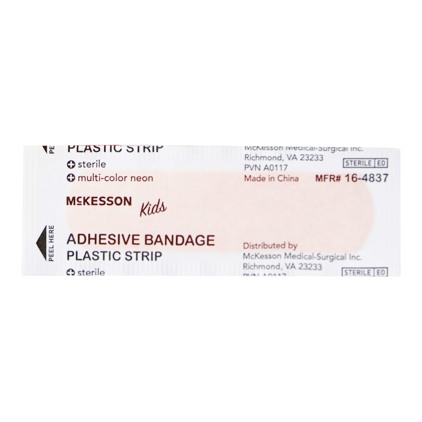 McKesson Kids™ Neon Adhesive Strip, 3/4 x 3 Inch 16-4837