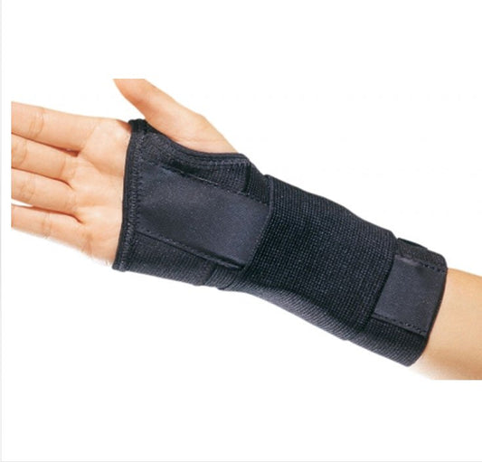 Wrist Brace ProCare® CTS Contoured Aluminum / Cotton / Elastic Right Hand Black Small - 79-87153