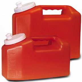 24 Hour Urine Specimen Collection Container Urisafe® 4-1/2 X 6-1/3 X 9-5/8 Inch 3,000 mL (101 oz.) Screw Cap Unprinted NonSterile - 14375116
