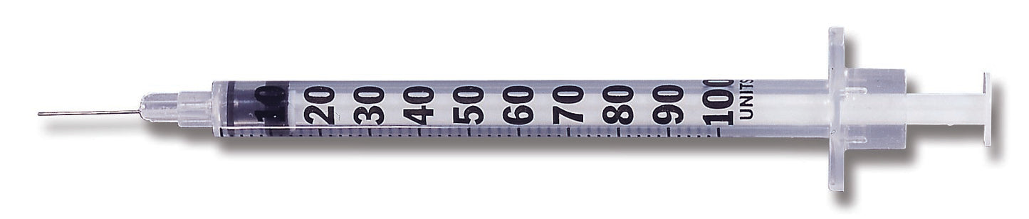 Standard Insulin Syringe with Needle Lo-Dose™ Micro-Fine™ 0.5 mL 1/2 Inch 28 Gauge NonSafety Regular Wall - 329465
