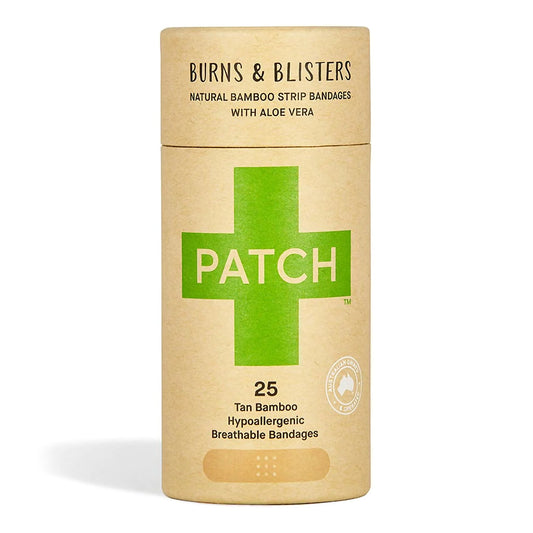 Adhesive Strip Patch™ 3/4 X 3 Inch Bamboo / Aloe Vera Rectangle Tan Sterile - PATALCT