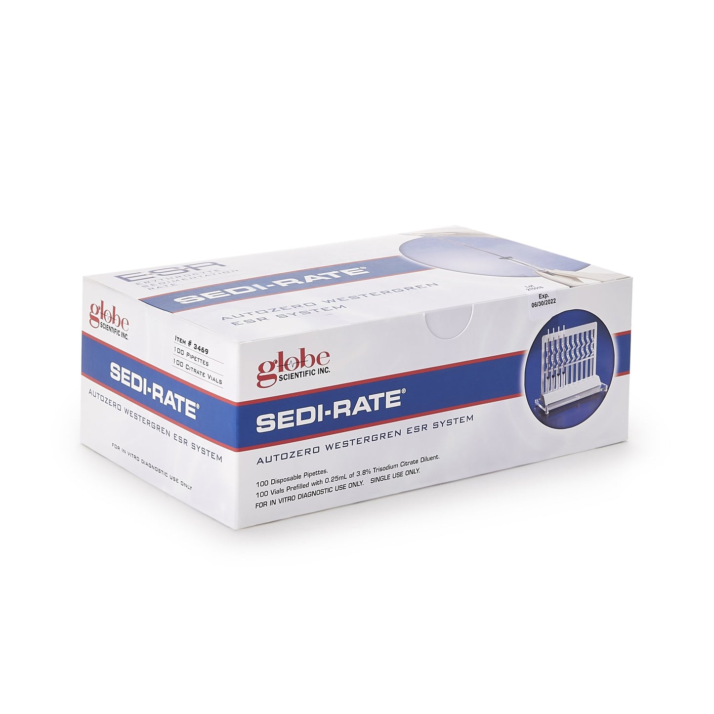Sedi-Rate™ ESR Autozero Westergren Hematology Test Kit 3469