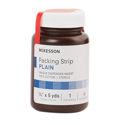 Wound Packing Strip McKesson Non-Impregnated 1/4 Inch X 5 Yard Sterile Plain - 61-59120