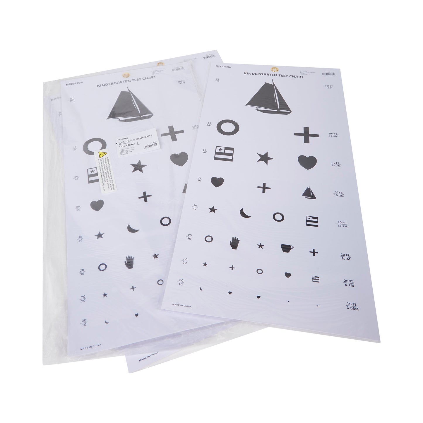 McKesson Preschool Eye Test Chart 63-3052
