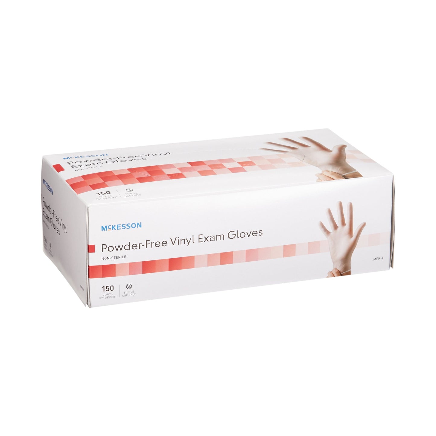 McKesson Vinyl Exam Glove, Extra Small, Clear 14-132
