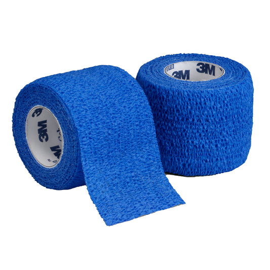 3M™ Coban™ Self-adherent Closure Cohesive Bandage, 3 Inch x 5 Yard, Blue 1583B