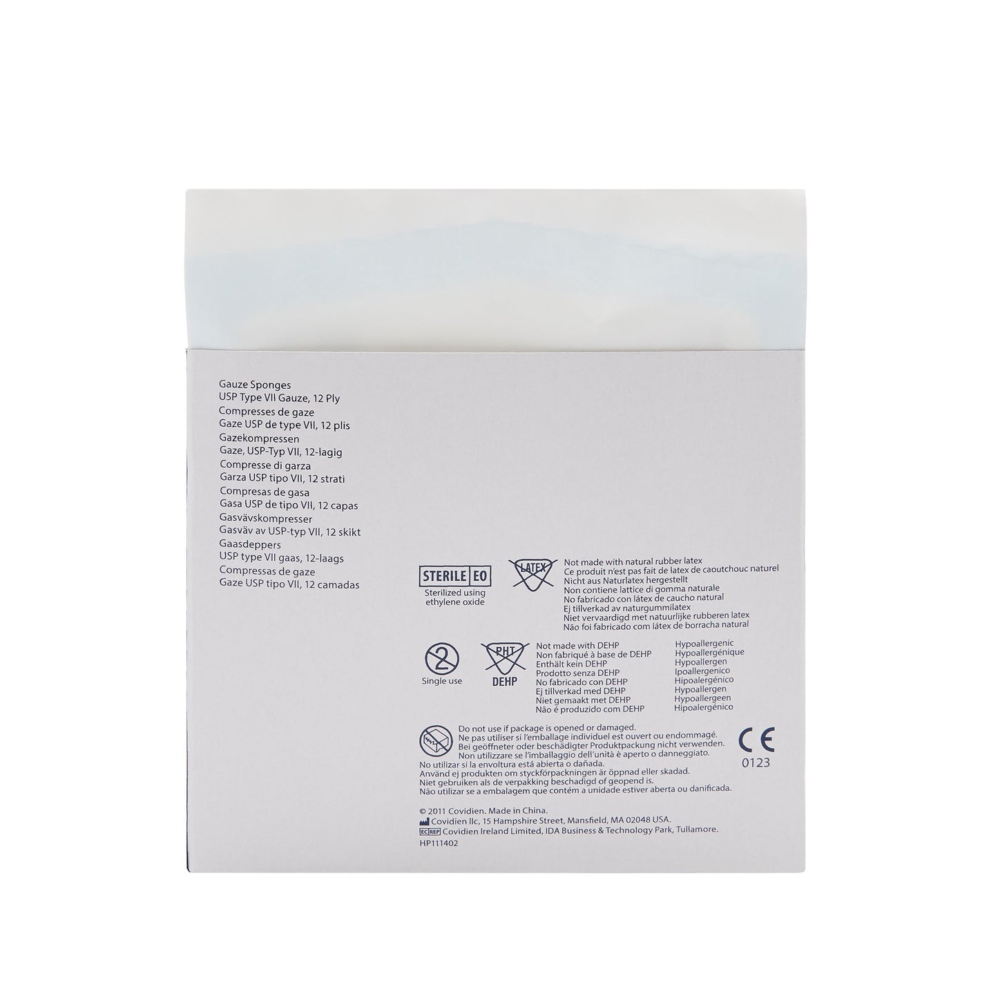 Curity™ Sterile USP Type VII Gauze Sponge, 4 x 4 Inch, 12-Ply 3033