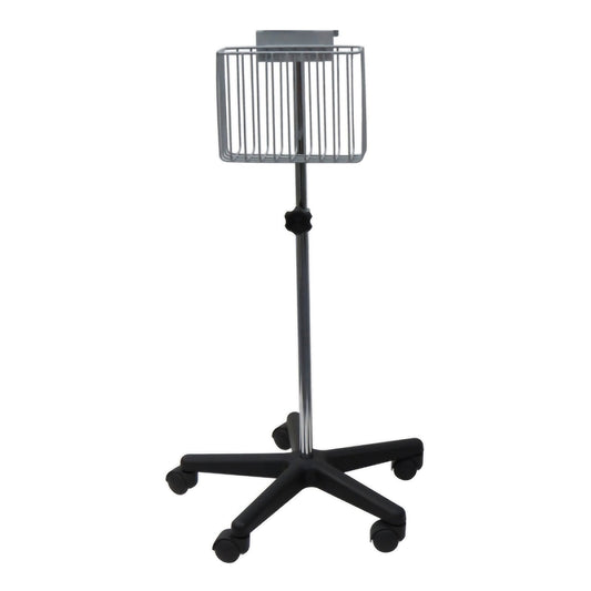 Blood Pressure Monitor Cart IntelliSense™ Stainless Steel 22 Inch Silver 5-7/8 X 12 X 21-1/2 Inch Basket, 11 X 12 Inch Platform - HEM-907-STAND