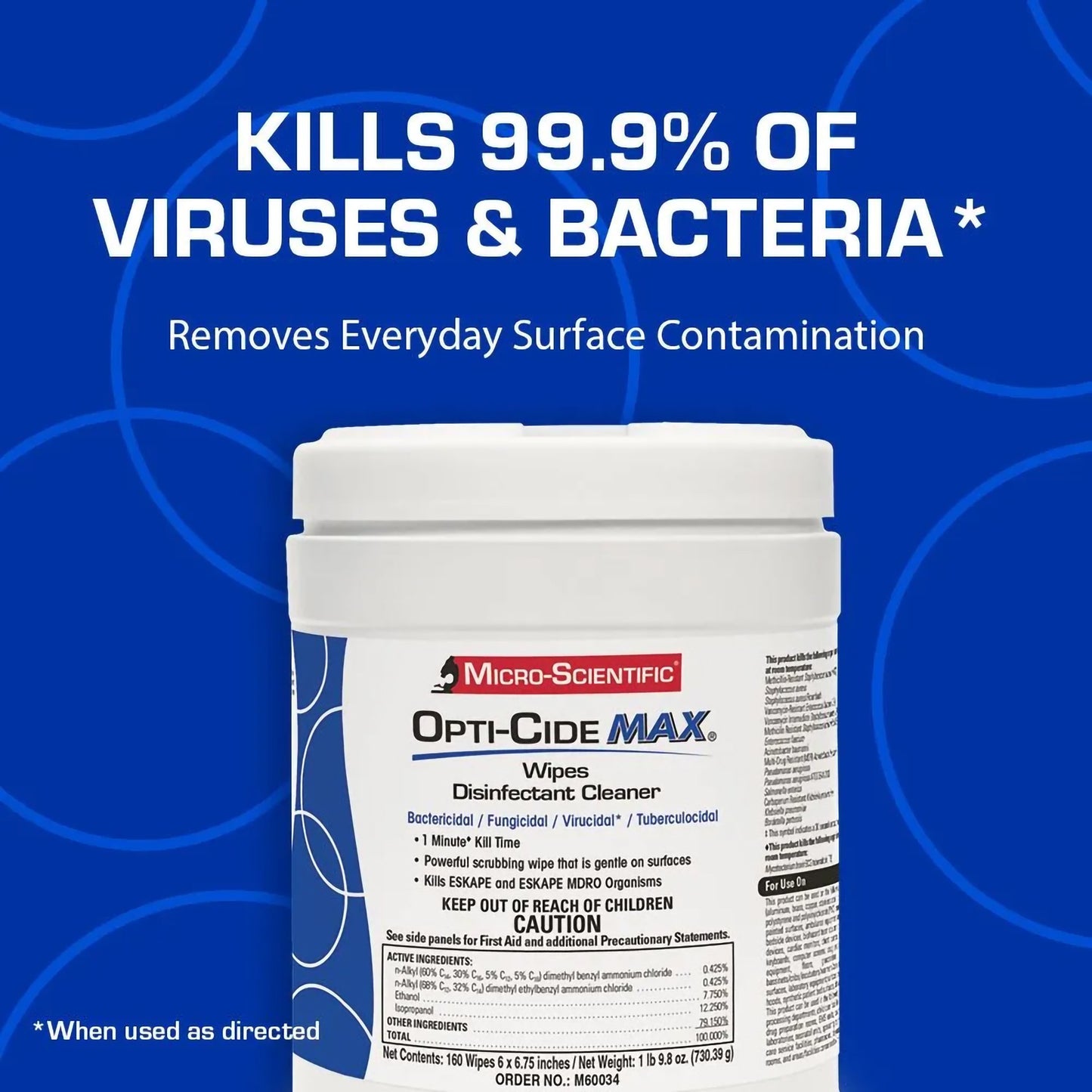 Opti-Cide® Max Surface Disinfectant Cleaner Wipes M60034