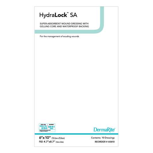 HydraLock™ Super Absorbent Dressing, 6 x 10 Inch 60610