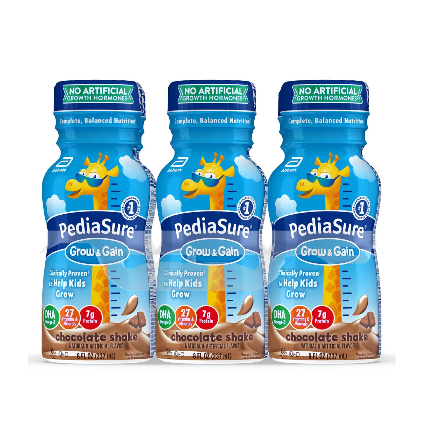 PediaSure® Grow & Gain Chocolate Shake, 8-ounce bottle 58058