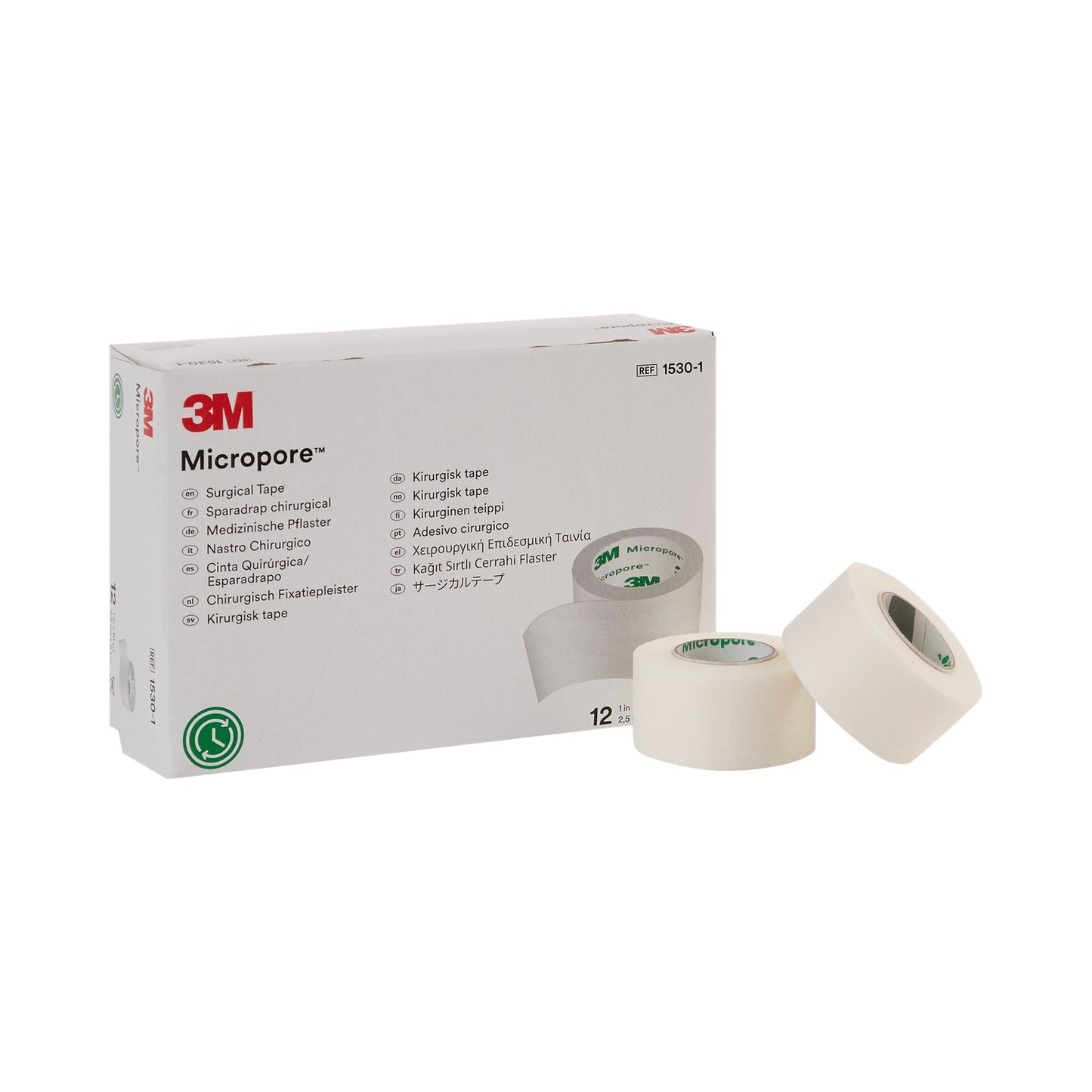 3M™ Micropore™ Paper Medical Tape, 1 Inch x 10 Yard, White 1530-1