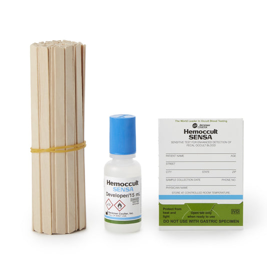 Cancer Screening Test Kit Hemoccult® Sensa® Single Slides Fecal Occult Blood Test (FOBT) 100 Tests CLIA Waived - 64151A