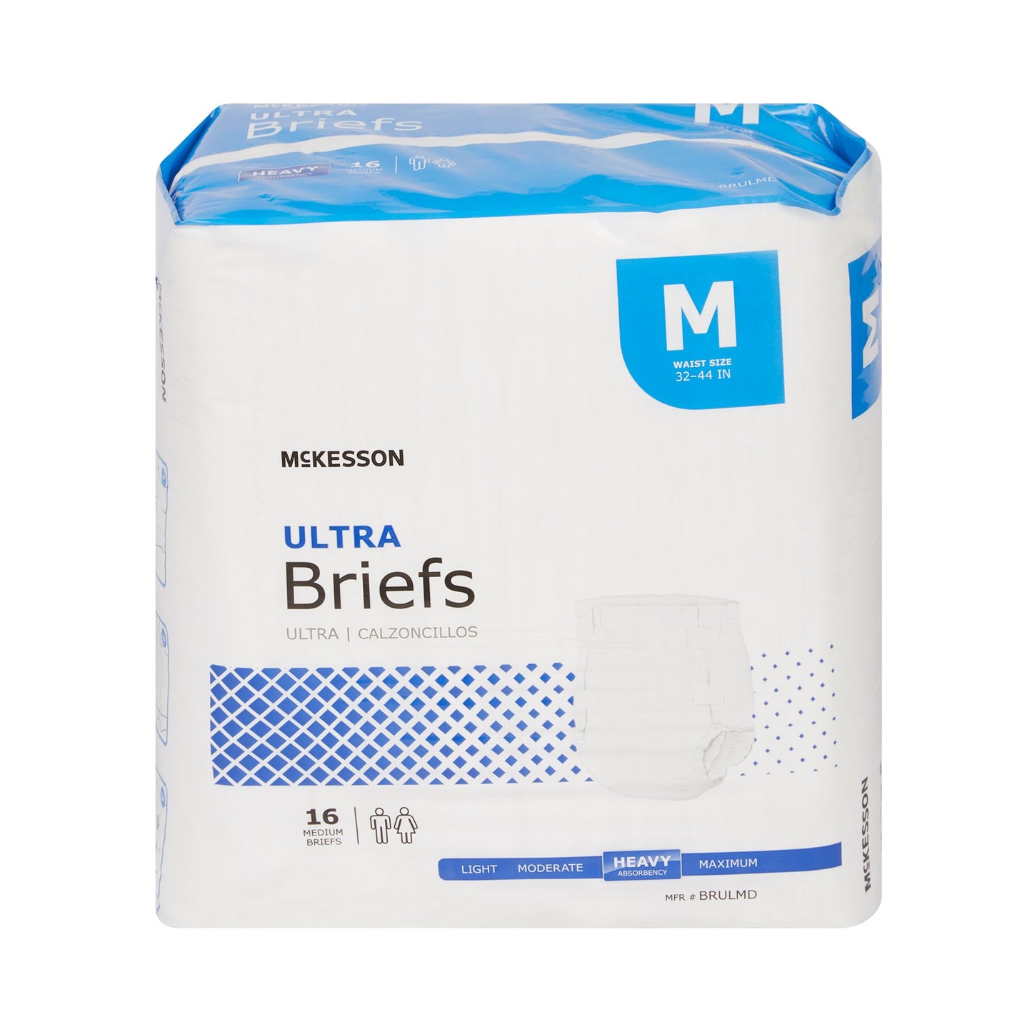 McKesson Ultra Heavy Absorbency Incontinence Brief, Medium BRULMD