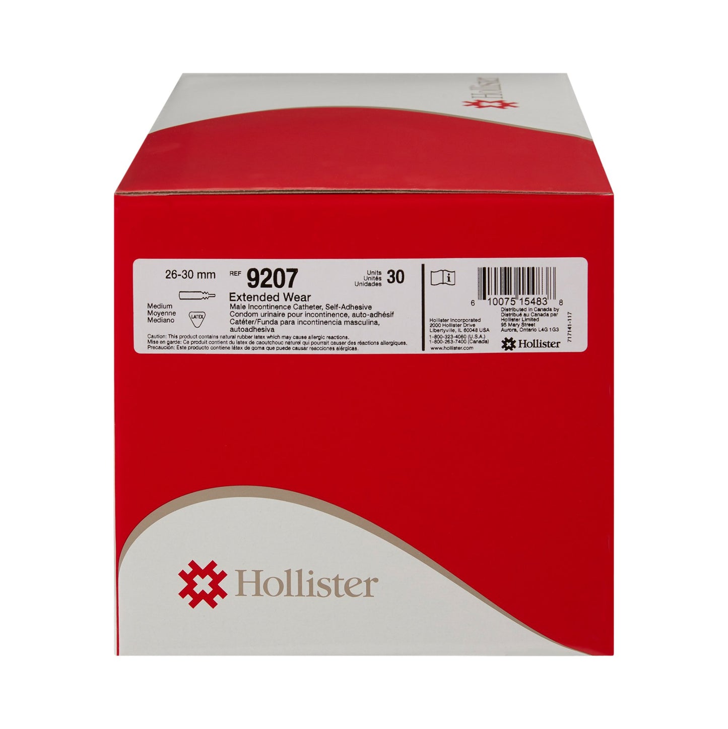 Hollister Extended™ Male External Catheter, Medium 9207