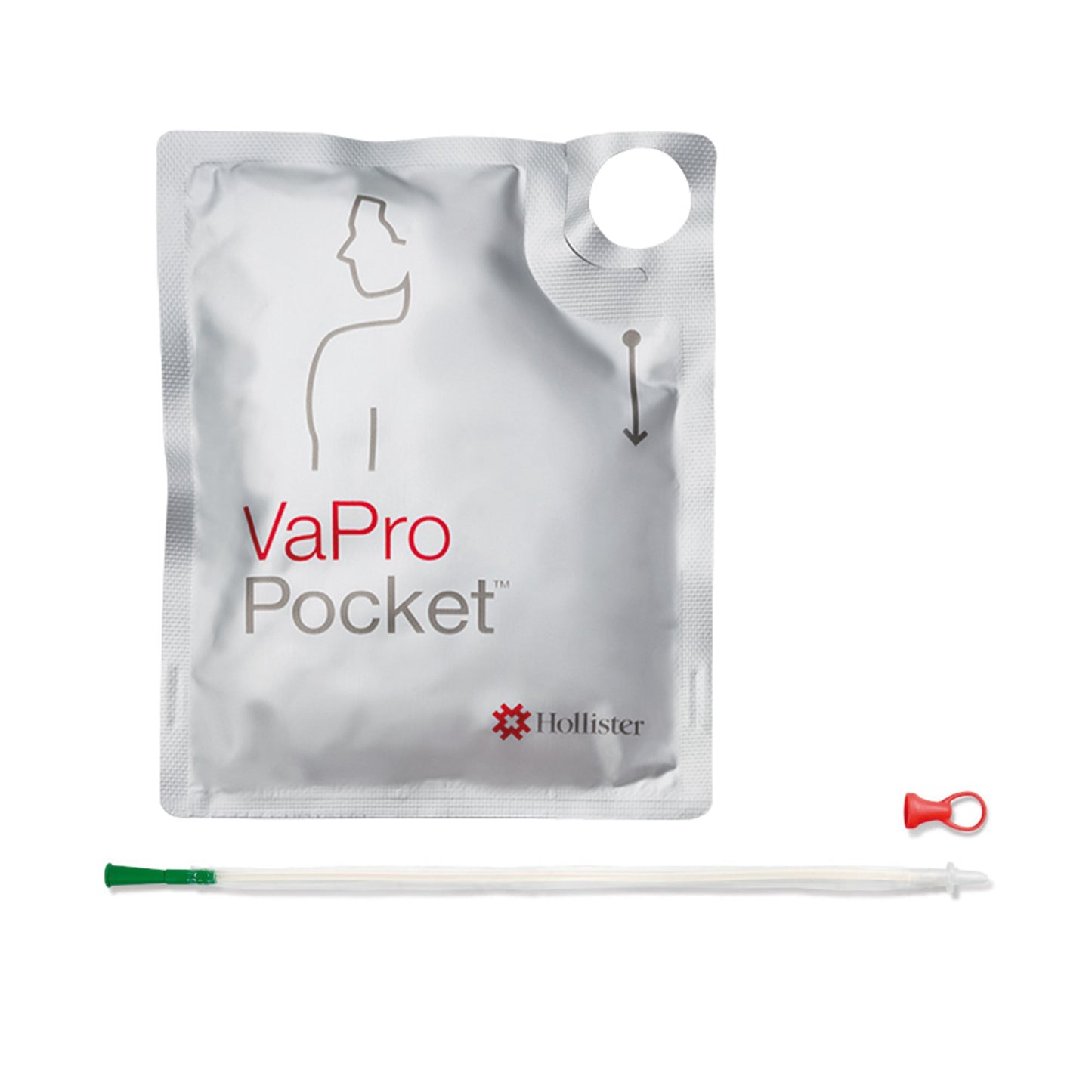 Intermittent Catheter Tray VaPro™ Plus Pocket® Straight Tip 14 Fr. Hydrophilic Coated Phthalates-Free PVC - 71144-30