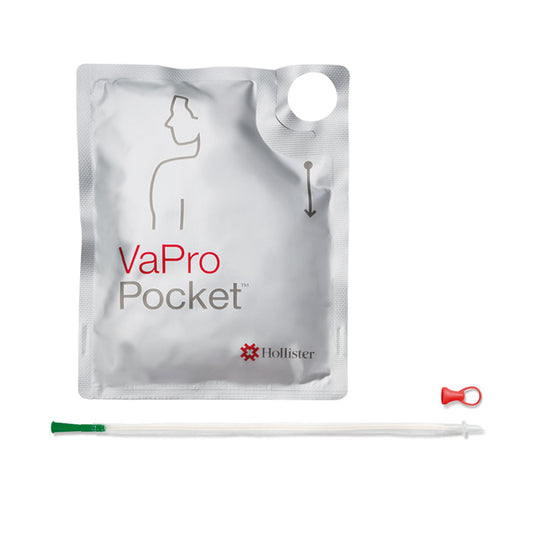 Intermittent Catheter Tray VaPro™ Plus Pocket® Straight Tip 14 Fr. Hydrophilic Coated Phthalates-Free PVC - 71144-30